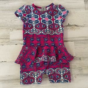 Dot Dot Smile Girl’s Romper Size 3/4